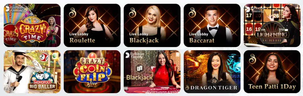 Jeux de casino en direct SLOTEXO CASINO