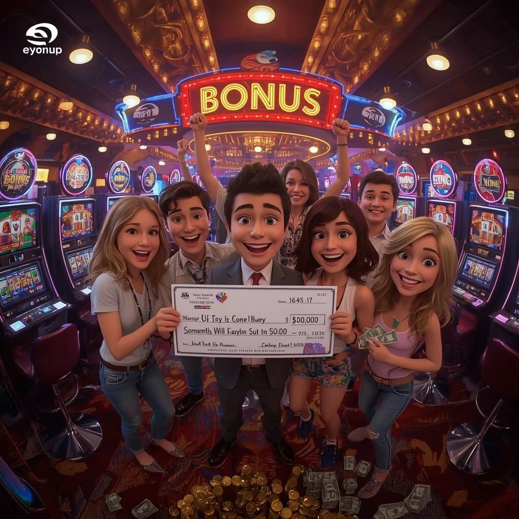 bonus dans les mains de l'homme au casino SLOTEXO CASINO